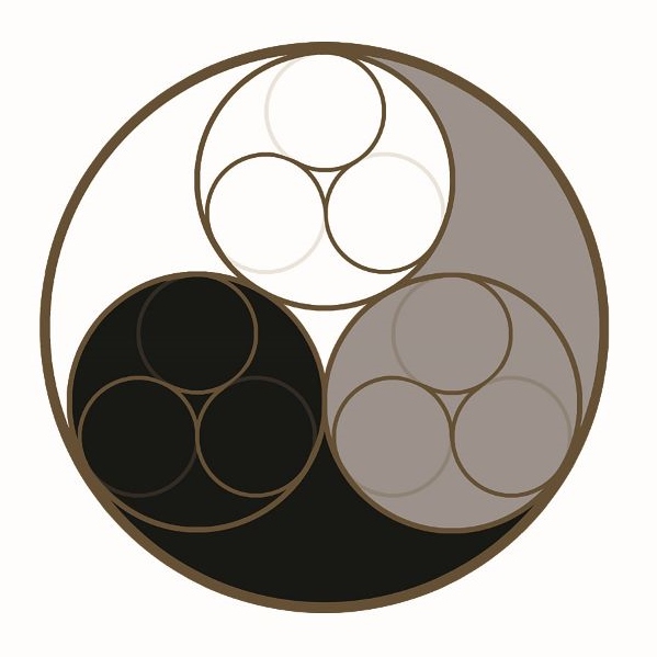 9cloudstaiji - yīn yáng yōng 陰 陽 雍 | passive active harmonising | Symbol of the worldwideway |  Design & copyright - Patrick A Kelly, Aug 2013